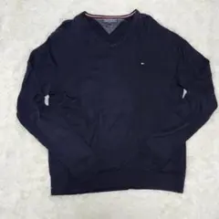 トミーヒルフィガー　ハイゲージニット　シルク混