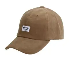 14+ イチヨンプラス PARISタグコーデュロイキャップ ブラウン系