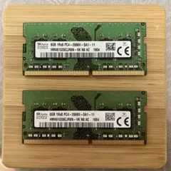 SK hynix DDR4 8GB 2枚セット 計16GB ノートPCメモリー - メルカリ