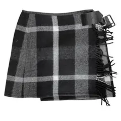 BLUE LABEL CRESTBRIDGE　チェック柄巻きスカート　38サイズ
