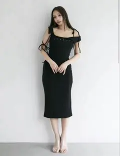 ブラック ANDMARY Amelia lace long dress andmary Amelia lace long dress black - メルカリ