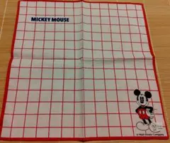 ミッキーマウス 格子模様タオル