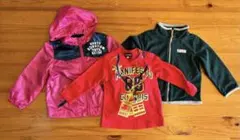 男の子　長袖Tシャツ　アウター　3枚セット　まとめ売り　90〜100サイズ
