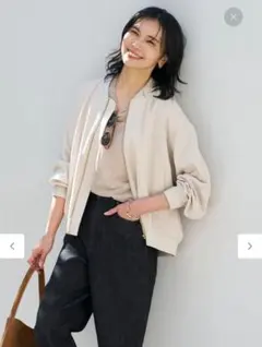 アンフィーロ　BEAUTY MOVEジップアップヘビロテブルゾン