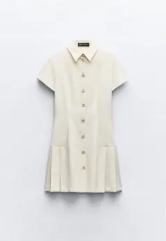 ZARA プリーツミニワンピースのサムネイル