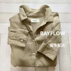 BAYFLOW リネンカラーシャツ