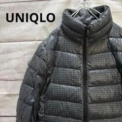 UNIQLO ウルトラライトダウンジャケット 千鳥柄 M レディース 人気