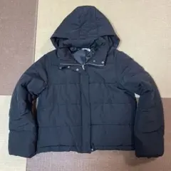 INGNI フード付きブラックダウンジャケット