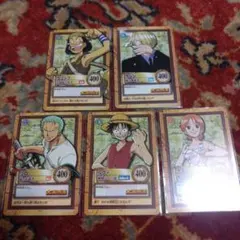 ワンピース　カードダス　ハイパーバトル　ボードゲーム付属カード　5枚セット