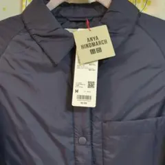 専用です。UNIQLO×ANYA HINDMARCHネイビー パフテックシャツ