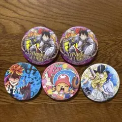 ワンピース　缶バッジ 5個セット アニメキャラクター