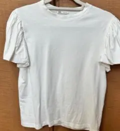 ホワイト パフスリーブ Tシャツ
