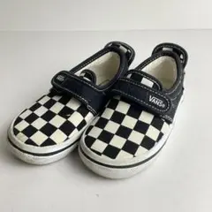 VANS キッズ スニーカー チェッカーフラッグ　15cm