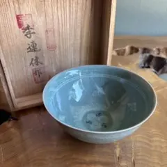 韓国人間文化財】樊川窯 安東五作 青磁茶碗 - メルカリ