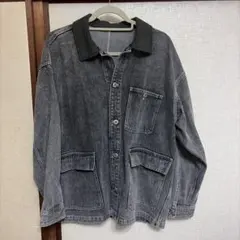 グレー デニムジャケット y2k archive