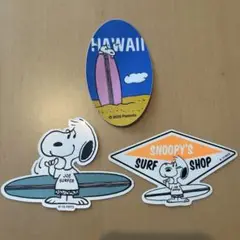 ハワイ限定　Snoopy ステッカー 3枚セット