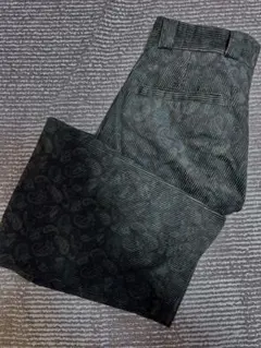 ペイズリー柄 コーデュロイワイドパンツ