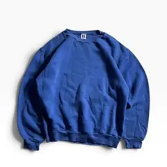 90s USA製RUSSELL ラッセル　無地スウェット　ブルー　M