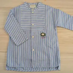 GUCCI 青白ストライプ 　シャツワンピース