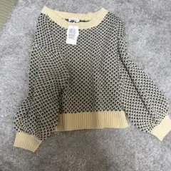 LEPSIM 長袖ニット セット Fサイズ クリーム・ダークグリーン