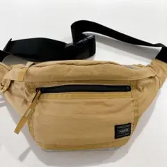 PORTERポーター デザート ウエストポーチ ボディバッグ ナイロン ベージュ