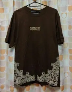 t*n様 【美品】KRHYME DENIM ペイズリー Tシャツ サイズL