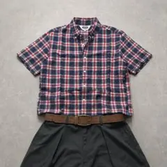 短丈 チェック シャツ cityboy ボックスシルエット y2kのサムネイル