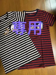 【専用】ドナルド＆チップとデール ボーダーTシャツ☆★M.L2枚セット