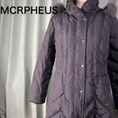 MCRPHEUS ダウンジャケット ファー付き 取り外し可 38 ダークグレー系のサムネイル