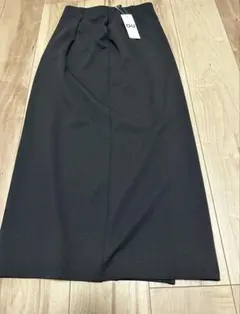 WOMEN カットソー　ナローミディスカート　09 BLACK タグ付きのサムネイル