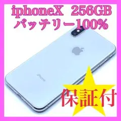 iphone X 256GB 超美品 バッテリー100% SIMフリー