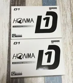 【新品・ホワイト】ゴルフボール　D1　ホンマ　HONMA　12球×2箱