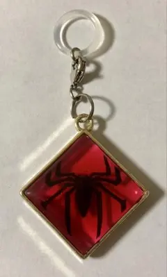 ハンドメイドキーホルダー スパイダーマン(フレーム有り)