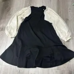 アプレレクール　異素材ワンピース140