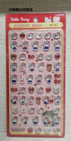 【正規品】ボンボンドロップシールミニ ハローキティ サンリオ 赤