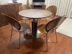 大塚家具 ダイニングテーブル 円形 大理石 - メルカリ