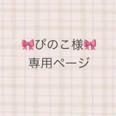 ぴのこ様専用ページ