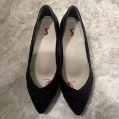 パンプス ブラック 23.0cm ポインテッドトゥ