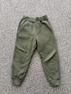 ユニクロボアスウェットパンツ110サイズカーキUNIQLO裏起毛