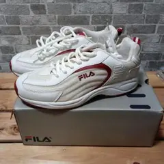 FILA レディース スニーカー ホワイト レッド