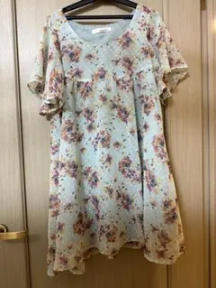 mystic woman 花柄水玉 半袖チュニックのサムネイル
