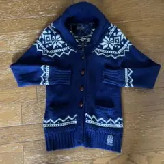 Polo Jeans Company ネイビー ノルディックカーディガン S