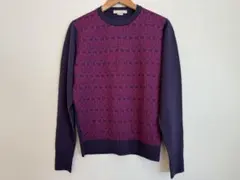 JOHN SMEDLEY 100%Wool 長袖クルーネックジャカード PO