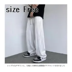 28＊　新品　＊　ワイドパンツ　イージーパンツ　ストリート　モード　ホワイト