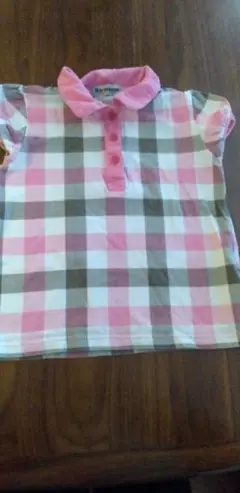 チェック柄 半袖シャツ 110cm