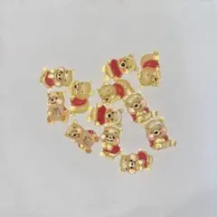 プーさん ネイルパーツ 12個