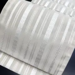 8-13 夏帯 夏物 開き名古屋帯 美品 着物 博多織 単衣