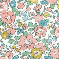 472 リバティ カットクロス 25×20cm ベッツィ サーモンピンク