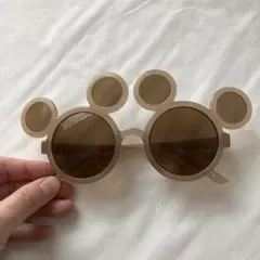 ミッキー型ブラウンレンズサングラス