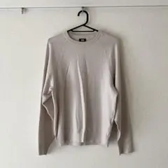 UNIQLO ウォッシャブルクルーネックセーター S 02 LIGHT GRAY